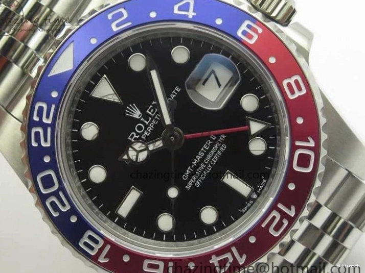 Black BPF SS On Bracelet BLRO Dial Jubilee Edition A2813 SS Maker 126710 GMT-Master Best II 0506